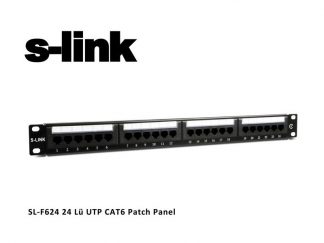 S-Link 24 Port Patch Panel Cat6 (SL-F624) 3U