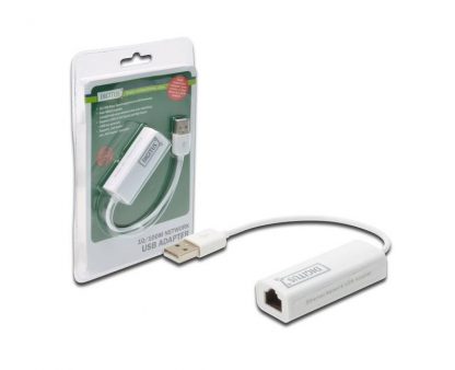 Digitus USB 2.0 Erkek to Ethernet(10/100) Çevirici