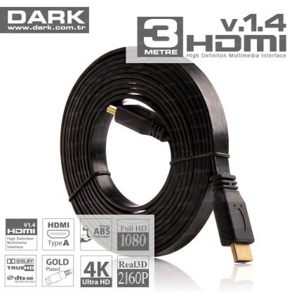 Dark DK-HD-CV14L3S v1.4 Slim HDMI 3 Metre 4K / 3D