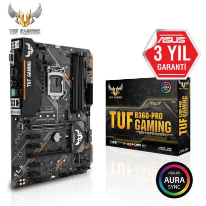 Asus Tuf Gaming B360-Pro 1151 DDR4 Vga Hdmi Usb3.1