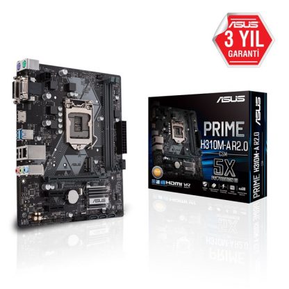 Asus Prime H310M-A R2.0/CSM DDR4 Dvi Hdmi Usb3.1