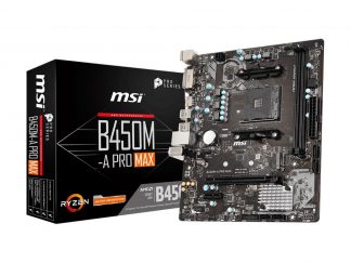 MSI B450M-A Pro Max AM4 Ryzen DDR4 Vga Dvi-D Hdmi