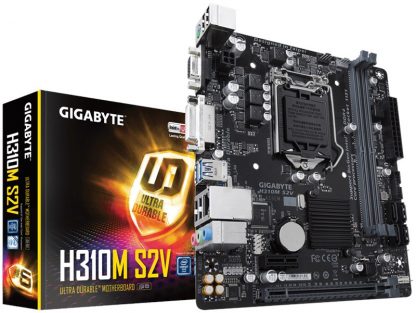 Gigabyte H310M-S2V Intel 1151P D4 Vga Dvi USb3