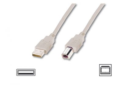 Digitus Yazıcı Kablosu Bej USB 2.0 (3m)
