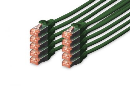 Digitus Zırhlı Patch Kablo Cat6 Yeşil (1m)