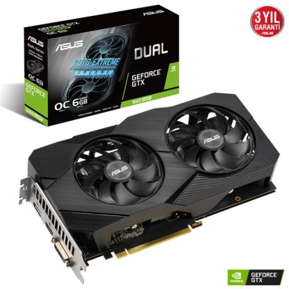 Asus GeForce GTX 1660S 6GB Dual OC Evo GDDR6 192B