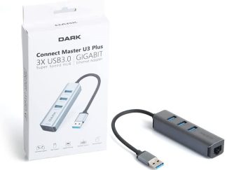 Dark DK-AC-USB332GL Usb3.0 to 3xUsb3.0-RJ45 Çevrci