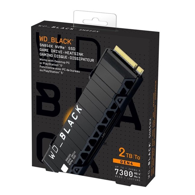 WD Black SN850X 2TB NVMe M.2 Soğutuculu(7300/6600) - Msk Global